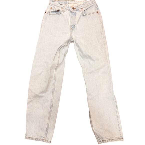 Levi's 560 Vintage 90s Loose Fit Straight Leg Jeans Light Wash Size 9 Short - Picture 4 of 6